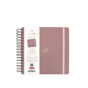 Scrapbook Luxi - 210x210 - laminált - órózsaszín
